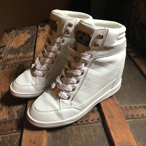bebe Sport Calissa Hightop Wedge Fashion Sneaker